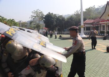 Latihan Sispam Mako, Polres Sukabumi Perkuat Kesiapan Pengamanan Wilayah