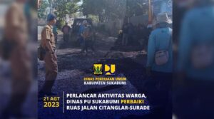 DPU Kabupaten Sukabumi Lakukan Pemeliharaan Jalan Citanglar-Surade
