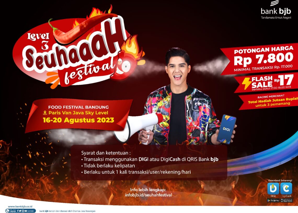 Seru! Banyak Promo bank  bjb di Seuhahhh Festival Kota Bandung
