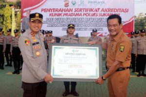 Klinik Pratama Polres Sukabumi Raih Akreditasi dengan Nilai Paripurna dari Dinas Kesehatan