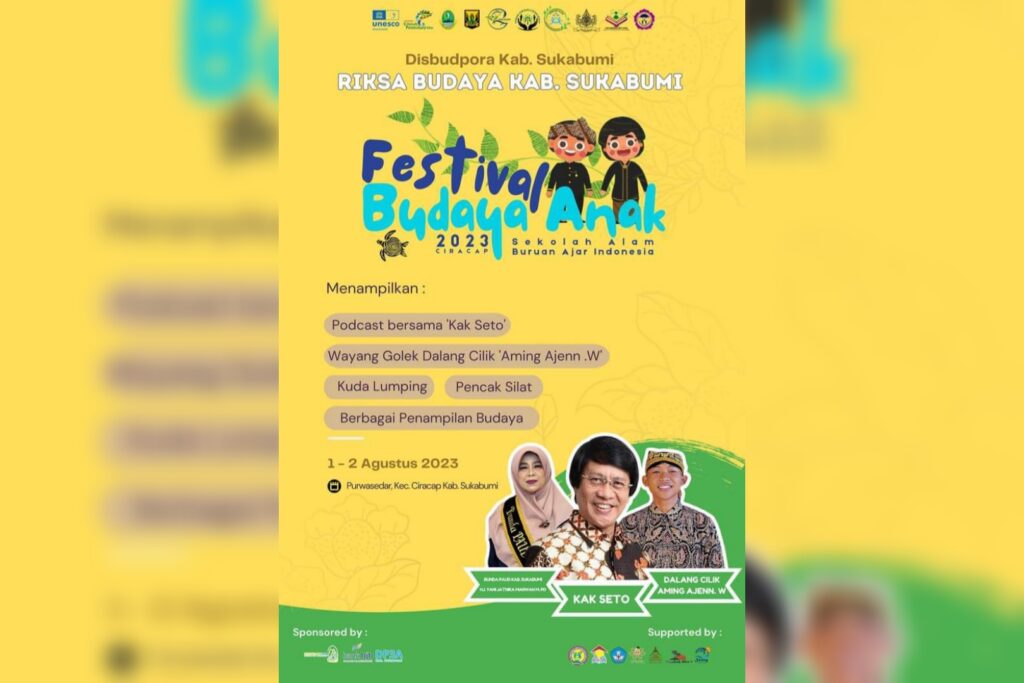 Dihadiri Kak Seto, Festival Budaya Digelar di Purwasedar Ciracap Sukabumi