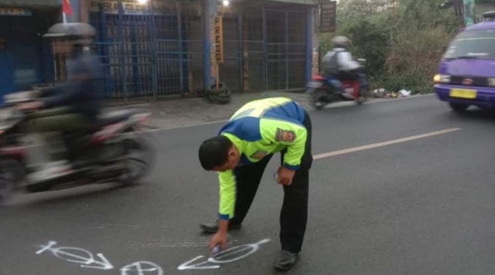 Dua Sepeda Motor Terlibat Kecelakaan di Parungkuda Sukabumi