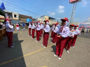 Ajarkan Disiplin sejak Dini, Karang Taruna Kecamatan Cibadak Gelar Lomba Baris Berbaris