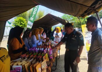 Sambut HUT ke-78 TNI, Kodim 0622 Kabupaten Sukabumi Gelar Bazar UMKM dan Baksos