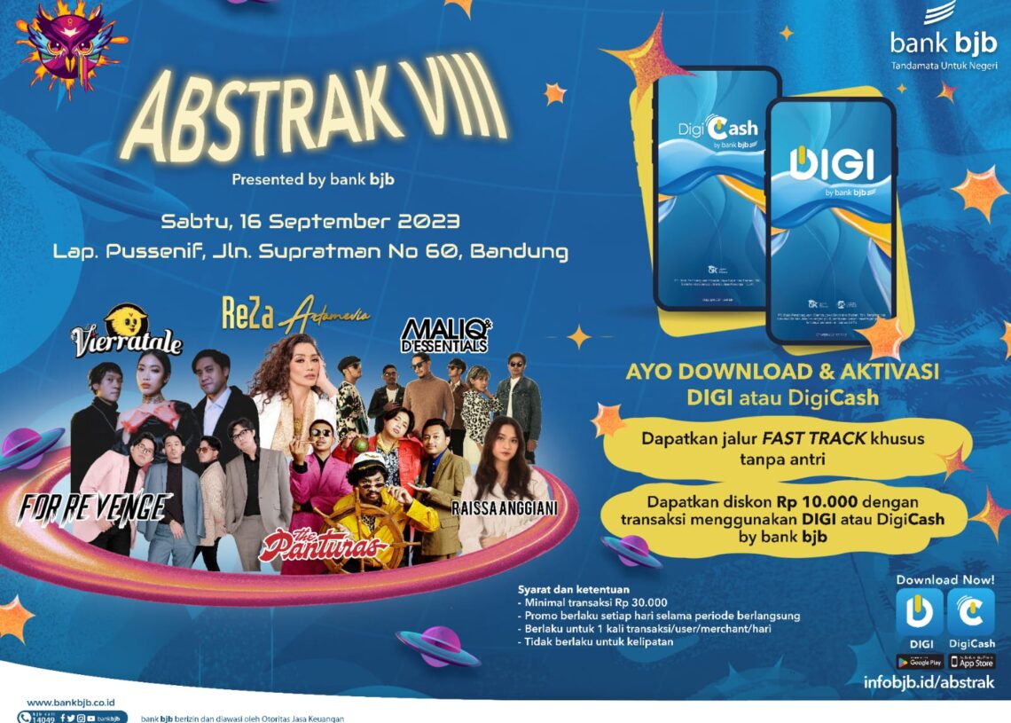 bank bjb Tebar Rewards untuk Pengguna DIGI dan DigiCash di Pentas Seni ABSTRAK VIII