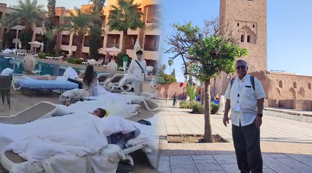 Terpaksa Tidur di Luar, Begini Kondisi Hotel Tempat Bupati Sukabumi Menginap saat Gempa Guncang Maroko