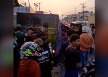 Satu Orang Tewas, Truk Tabrak Sepeda Motor di Cikukulu Sukabumi