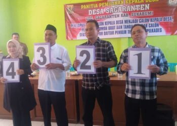 Jaringan DPR RI vs Istri Wakil Ketua DPRD, Nomor Urut Peserta Pilkades Sagaranten Ditetapkan