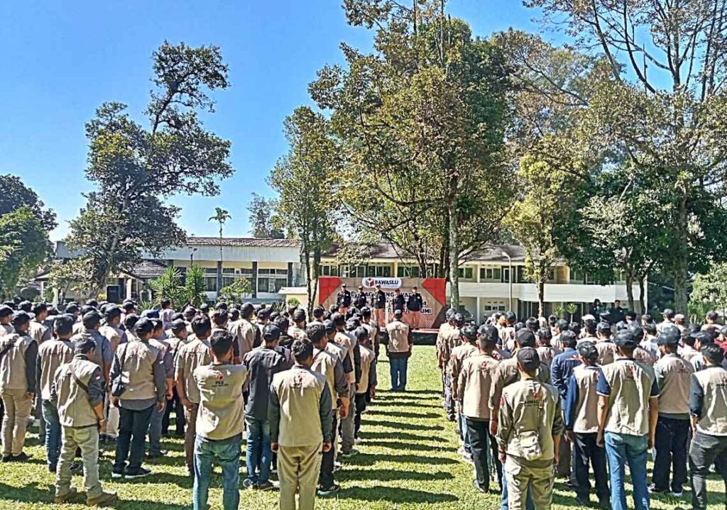 Bawaslu Kabupaten Sukabumi Gelar Apel Siaga Pengawasan Pemilu 2024