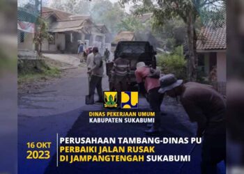Gandeng Perusahaan Tambang, Dinas PU Kabupaten Sukabumi Inisiasi Perbaiki Jalan