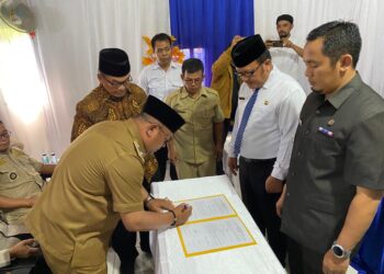 Sertijab Kades Tamansari Cikidang, Arya Syafei Prioritaskan Pembangunan Kantor Desa