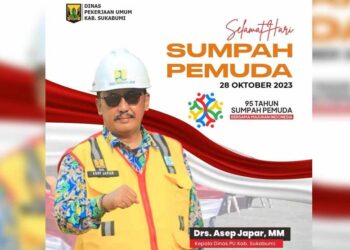 Momen Hari Sumpah Pemuda, Kadis PU Kabupaten Sukabumi: Jadikan Momen agar Pemuda Berdaya Saing