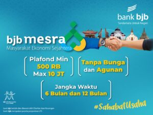 bjb Mesra, Skema Pinjaman Tanpa Bunga untuk Usaha Mikro