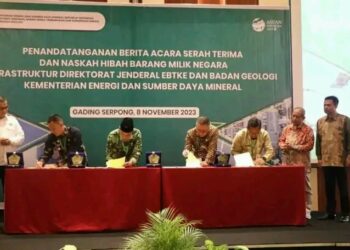 Wakili Bupati, Wabup Iyos Tandatangani Bast Dan Naskah Hibah Barang Milik Negara