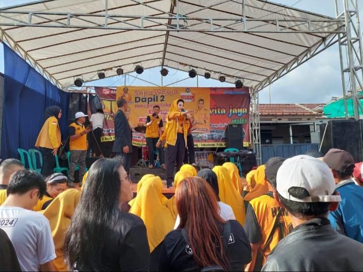 Gandeng Caleg Tandem, Resna Oktaviana Kampanye Terbuka di Parungkuda Sukabumi