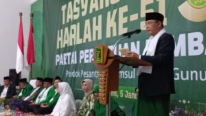 Napak Tilas Perjuangan KH Ahmad Sanusi, Ketum PPP Sambangi Ponpes Syamsul Ulum Sukabumi
