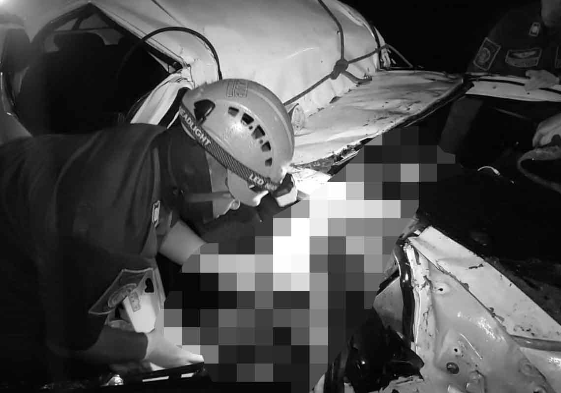 Kecelakaan Maut di Cibadak Sukabumi, Dua Orang Tewas Terjepit Dalam Mobil