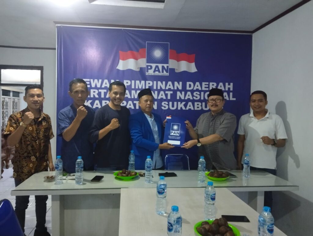 Siap Maju di Pilkada, Kepala Disnakertrans Kabupaten Sukabumi Daftar jadi Bakal Cawabup Lewat PAN