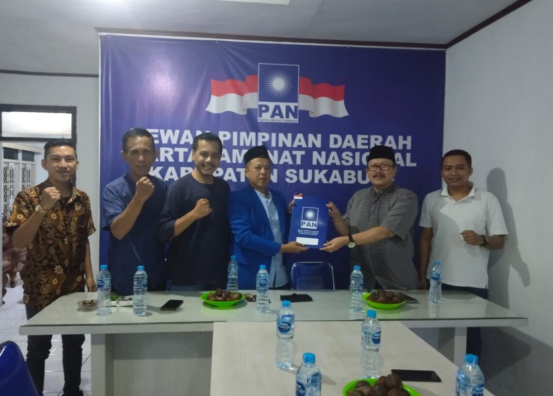 Siap Maju di Pilkada, Kepala Disnakertrans Kabupaten Sukabumi Daftar jadi Bakal Cawabup Lewat PAN