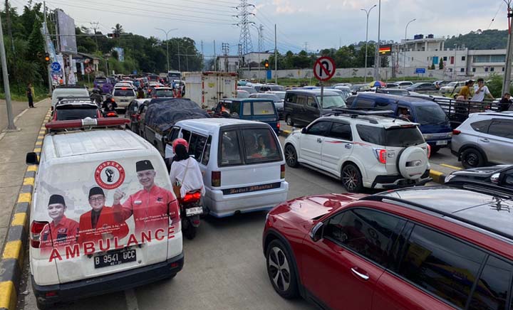 H+1 Lebaran, Puluhan Ribu Kendaraan Masuk ke Sukabumi