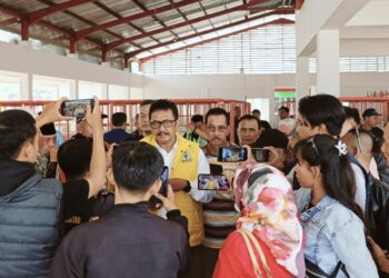 Keluhkan Sepi, Asep Japar Semangati Pedagang Pasar Cicurug