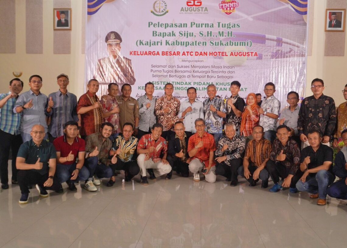 Augusta Tenis Club Adakan Pelapasan Purna Tugas Kajari Kabupaten Sukabumi