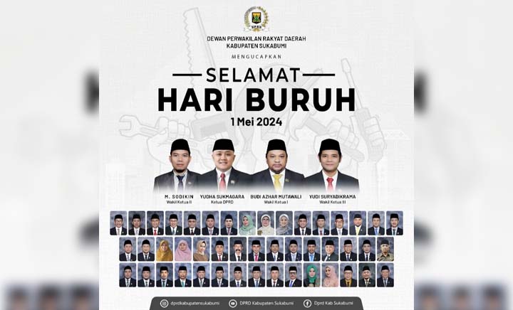 DPRD Kab. Sukabumi Ucapkan Selamat Hari Buruh 2024