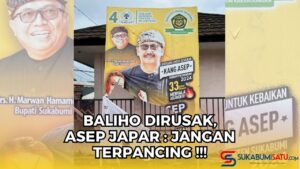 Baliho Dirusak, Asep Japar : Jangan Terpancing