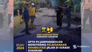 Hujan Deras, PU UPTD Jampangkulon Bersama Petani Perbaiki Irigasi