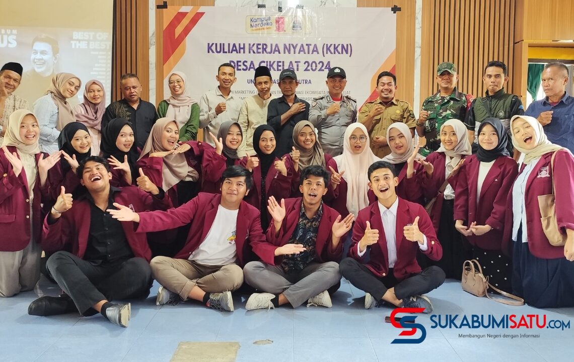 Mahasiswa Universitas Nusa Putra bersama Pemerintah Desa Cikelat, Kecamatan Cisolok. Selasa, 30/07/24