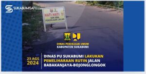 Longsor Di Caringin, Dinas PU Kabupaten Sukabumi Janji Segera Perbaiki