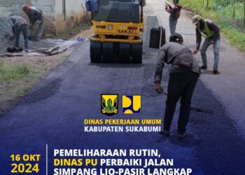 Harapkan Dampak Positif Bagi Perekonomian, PU Kabupaten Sukabumi Perbaiki Jalan Lio Cikidang