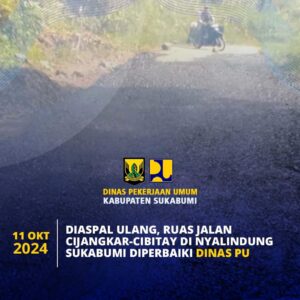 Tindak Lanjuti Laporan Warga, UPTD PU Jampang Tengah Lakukan Perbaikan Jalan di Nyalindung