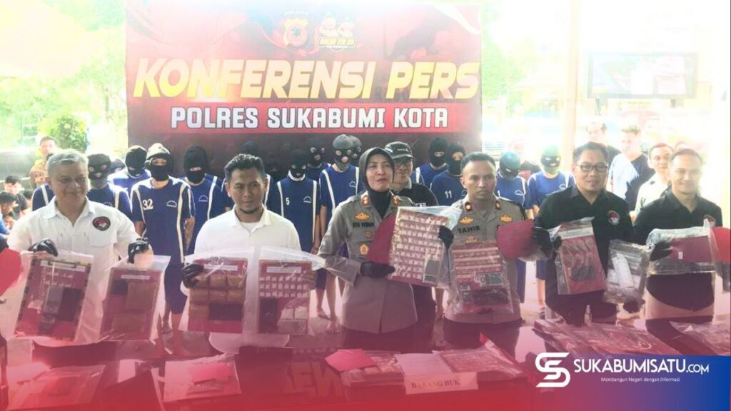 21 Tersangka di Amankan Satuan Reserse Narkoba Polresta Sukabumi
