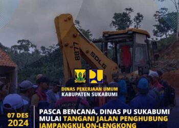 UPTD PU Jampangkulon, Buka Kembali Akses Puncak Buluh Pasca Longsor