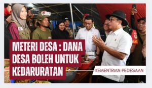 Tinjau Lokasi Pengungsian di Pabuaran Sukabumi, Mendes Yandri : Dana Desa Boleh di Gunakan untuk Kedaruratan
