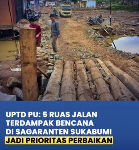 Pasca Bencana Sagaranten, UPTD PU Siapkan Penanganan Darurat