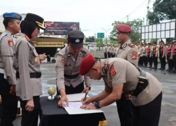 Dua Jabatan Kasat Di Polres Kota Sukabumi Resmi Pergantian Pejabat