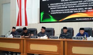 DPRD Kabupaten Sukabumi Terima Rancangan RPJMD Pemerintah Daerah Kabupaten Sukabumi TA 2024