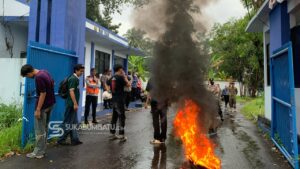 Tuntut Transparansi dan Penegakan Perda, Mahasiswa Geruduk Kantor Dishub Kabupaten Sukabumi