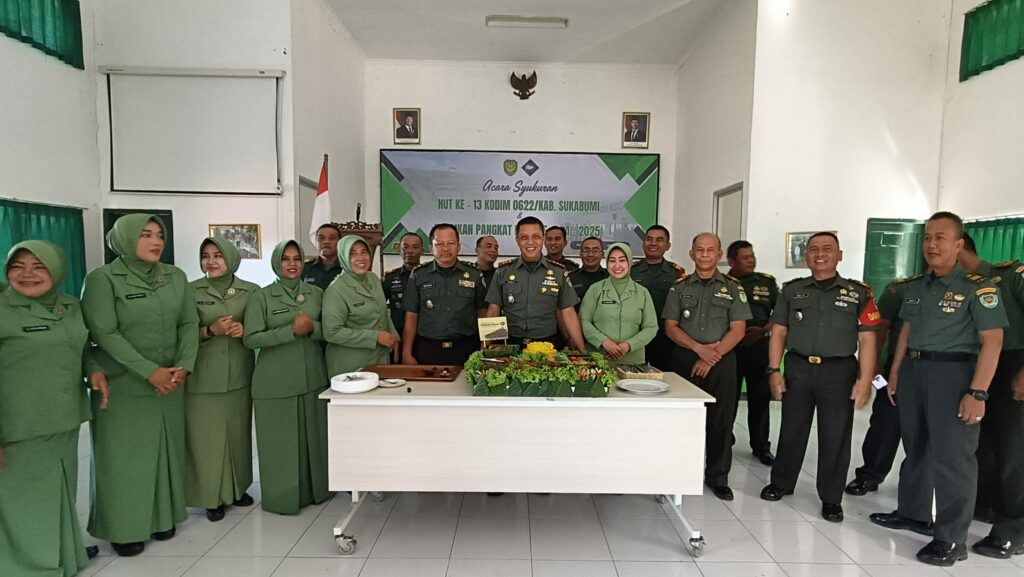 Semangat Baru di Usia ke-13, Kodim 0622 Kabupaten Sukabumi Gelar Kenaikan Pangkat dan Halal Bihalal 1446 H