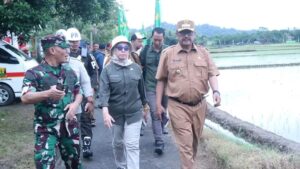 Aliri 600 Hektar Sawah, Sarana Irigasi di Ciemas Sukabumi di Resmikan KASAD
