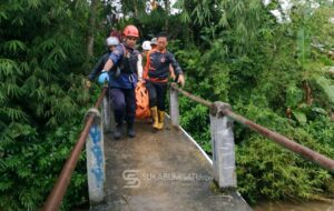 Warga Parungkuda Geger, Sesosok Mayat Pria Ditemukan Tersangkut di Sungai