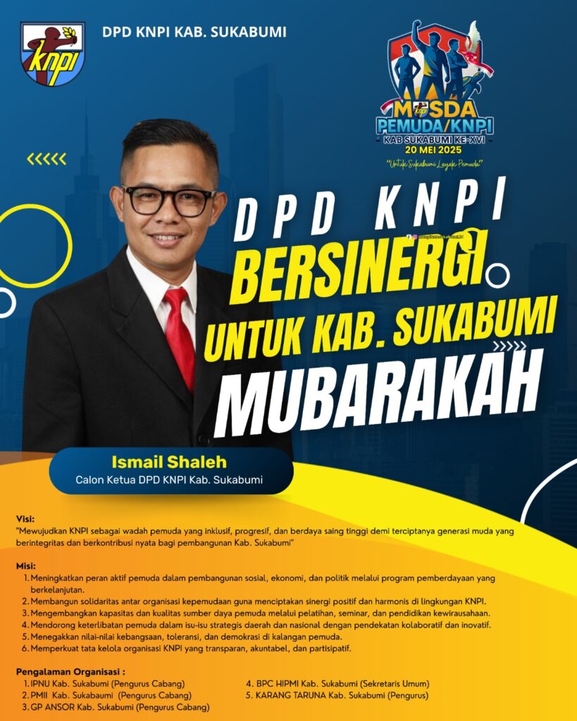 Bung Maing Maju di Musda KNPI Sukabumi, Siap Jadi Kuda Hitam Pemuda Mubarakah
