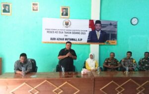 Ketua DPRD Budi Azhar Mutawali Tampung Aspirasi Di Dua Kecamatan Dalam Kegiatan Reses