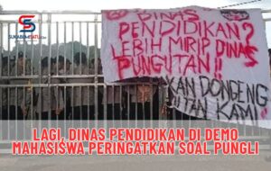 Lagi, Mahasiswa Demo Dinas Pendidikan Kabupaten Sukabumi Peringatkan Soal Pungli
