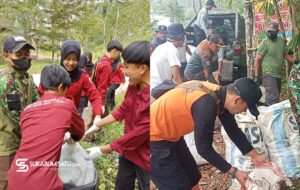 Camat Sagaranten Pimpin Gerakan Bersih-bersih Kampung, Ajak Semua Unsur Masyarakat