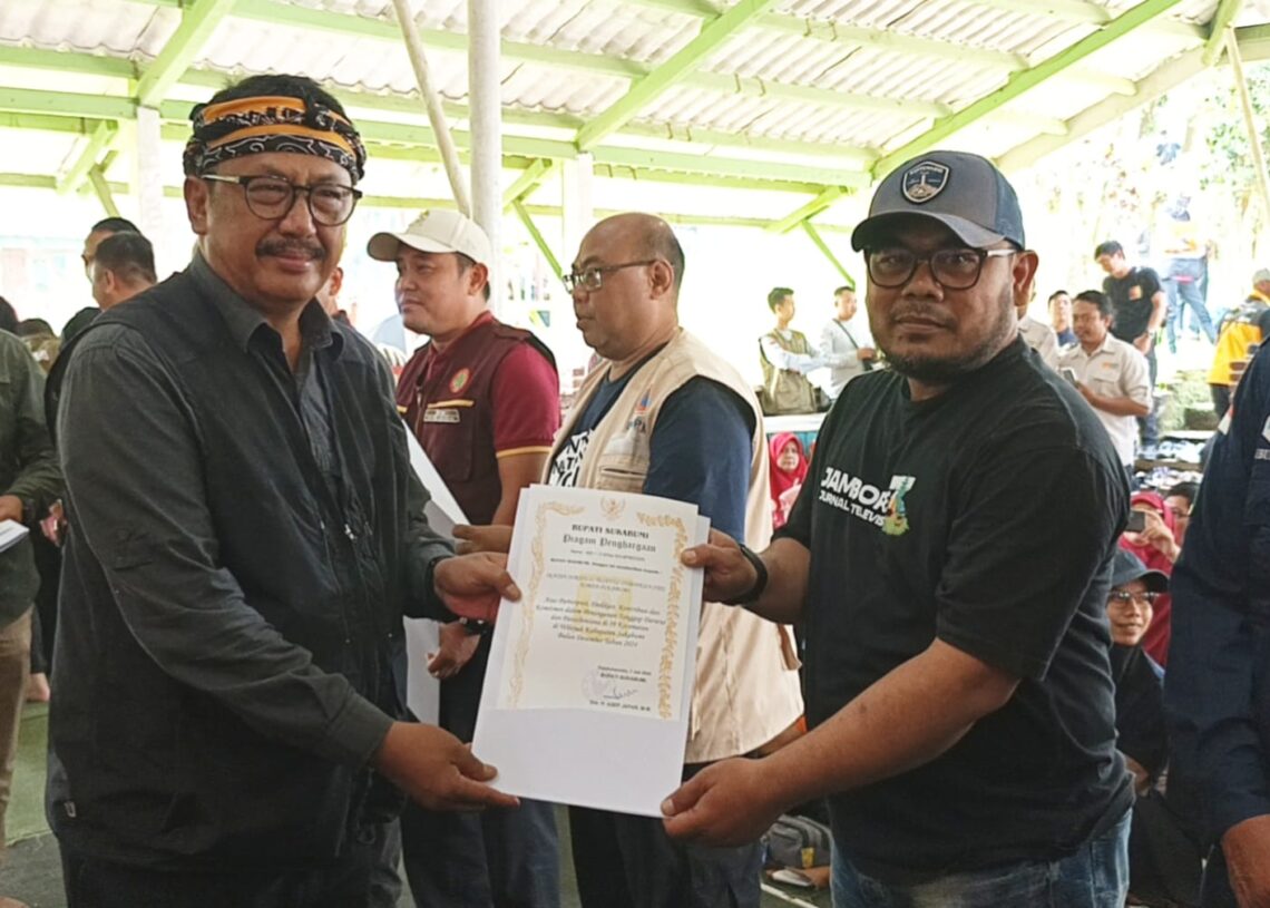 IJTI Korda Sukabumi Terima Penghargaan, Bupati Asjap: Media Berperan Vital