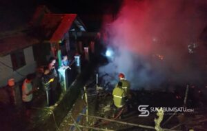 Saat Pemilik Terlelap Tidur, 2 Rumah di Sagaranten Ludes Terbakar