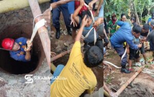 Teriakan Bocah dari Dalam Sumur, Petugas Damkar Sagaranten Lakukan Penyelamatan Nyawa yang Menegangkan